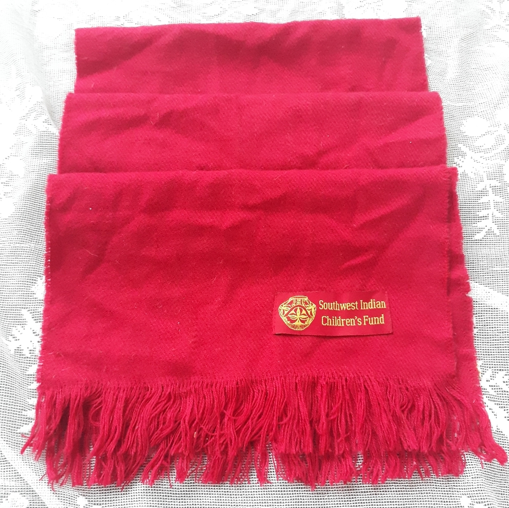 Red Southwest Indian Children's Fund Scarf 52 x 12